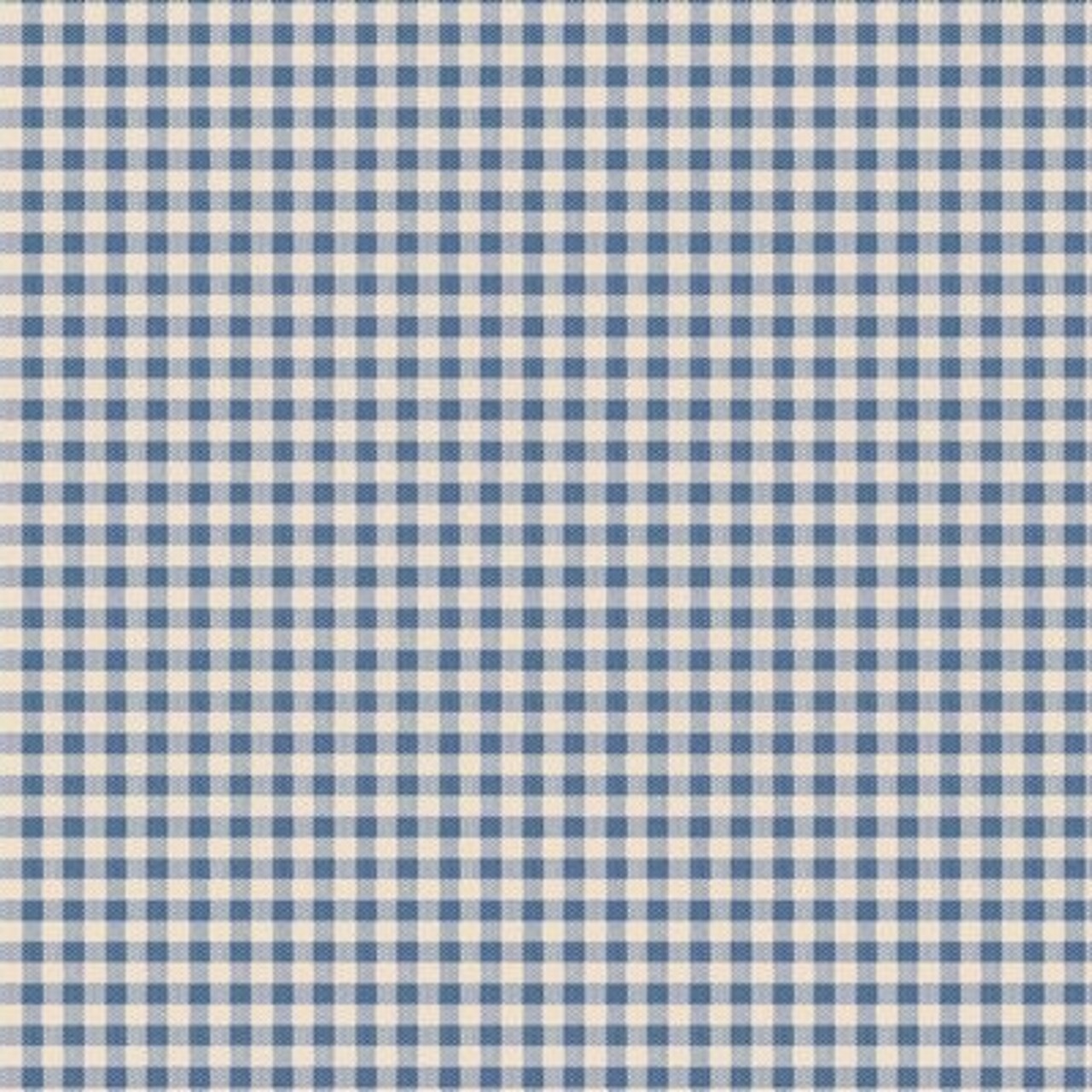 Fabric Tilda Gingham Blue Woven Creating Memories by the Quarter Yard TIL160073